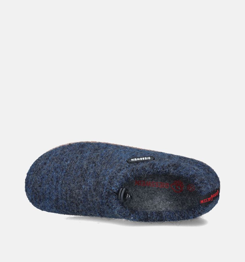 Giesswein Vent Pantoufles en Bleu pour femmes (349155) - pour semelles orthopédiques