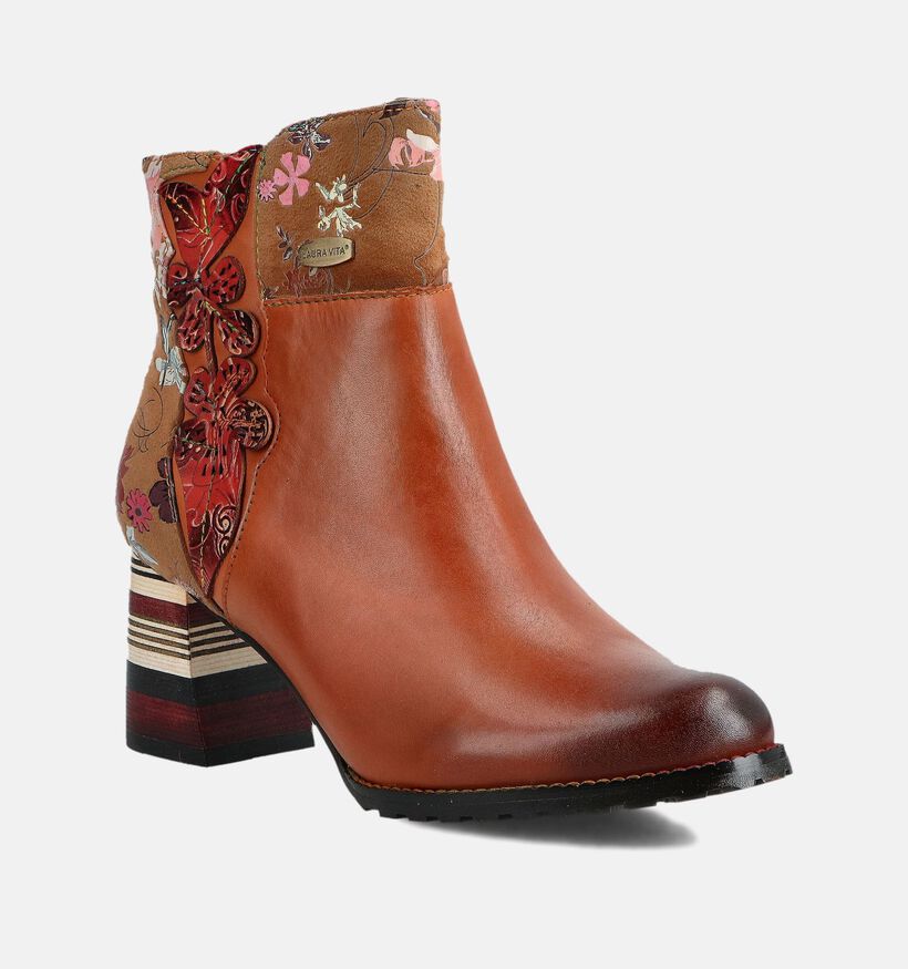 Laura Vita Cognac Enkellaarzen voor dames (364967)