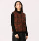 The Korner Gilet en Marron/Rouge pour femmes (365301)