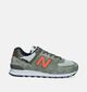 New Balance 574 SOC Baskets en Vert Khaki pour garçons, hommes (343077)