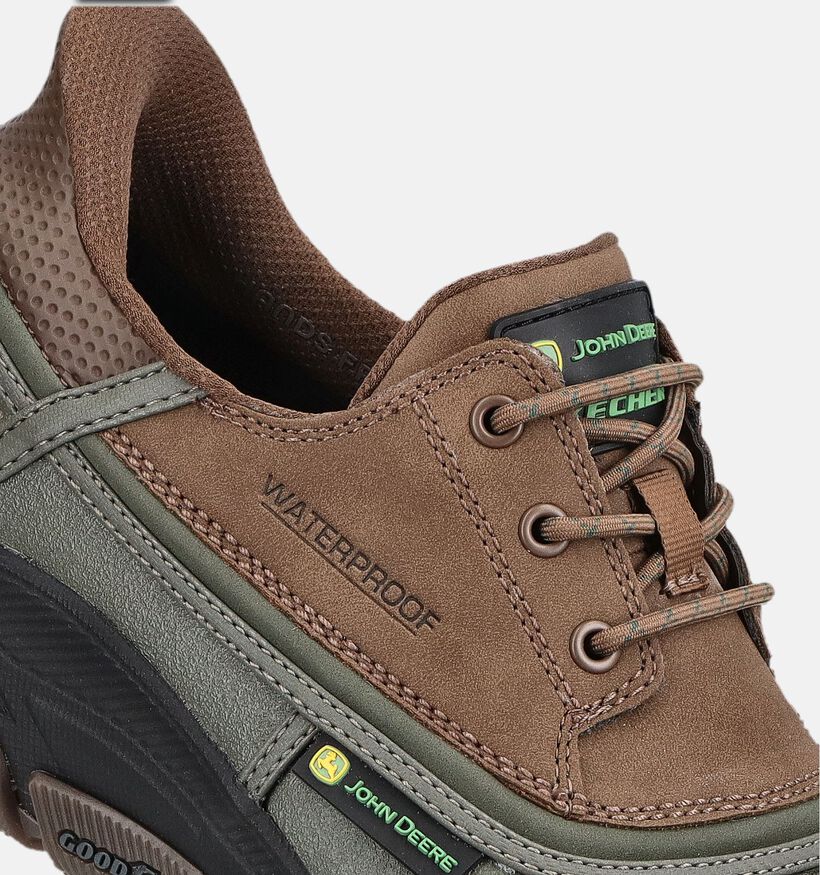 Skechers x John Deere Kakigroene/Bruine Mocassins voor heren (379535)