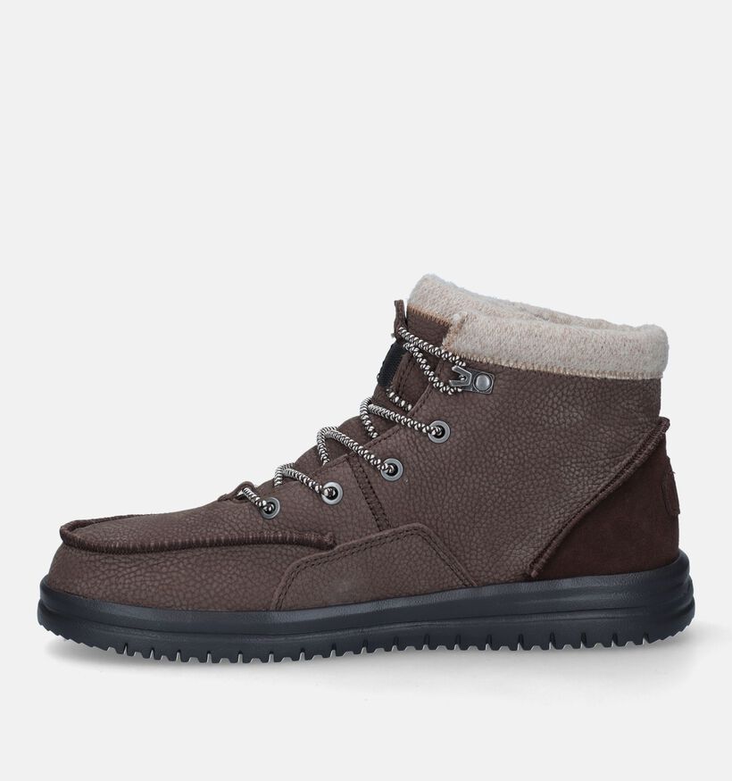 HEYDUDE Bradlet Bruine Boots voor heren (330192) - geschikt voor steunzolen