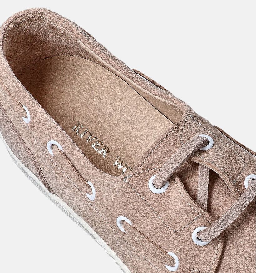 River Woods Anubia Chaussures bateau en Beige pour femmes (356808) - pour semelles orthopédiques