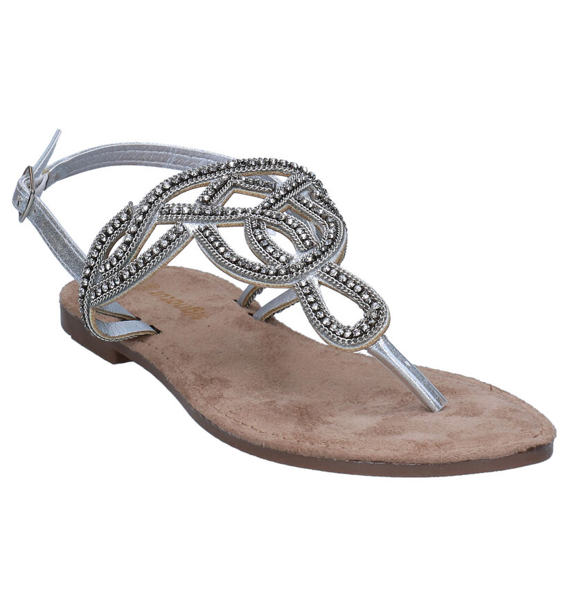 Signatur Zilveren Sandalen voor dames (288661)