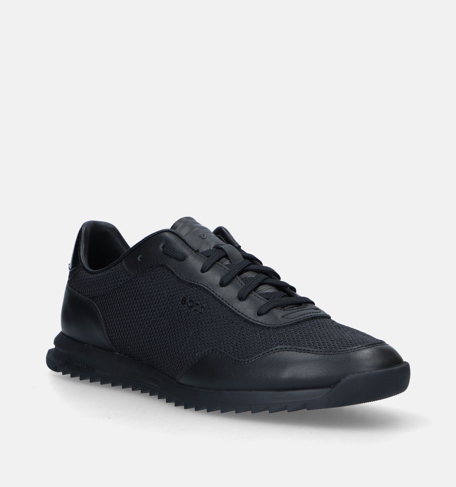 Boss Zayn Lowp Zwarte Sneakers | Heren Lage schoenen | Online op TORFS.BE