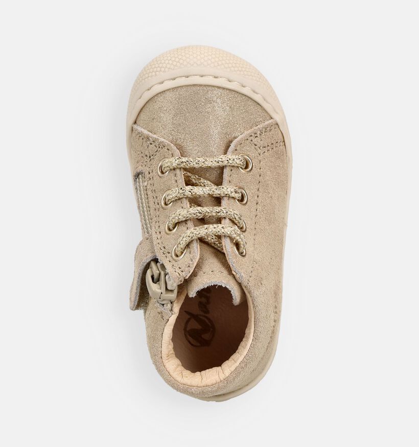 Naturino Cocoon Zip Baskets pour b&eacute;b&eacute; en Or pour filles (371593) - pour semelles orthop&eacute;diques