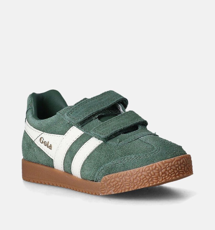 Gola 192 Harrier Strap Groene Sneakers voor jongens, meisjes (352363)