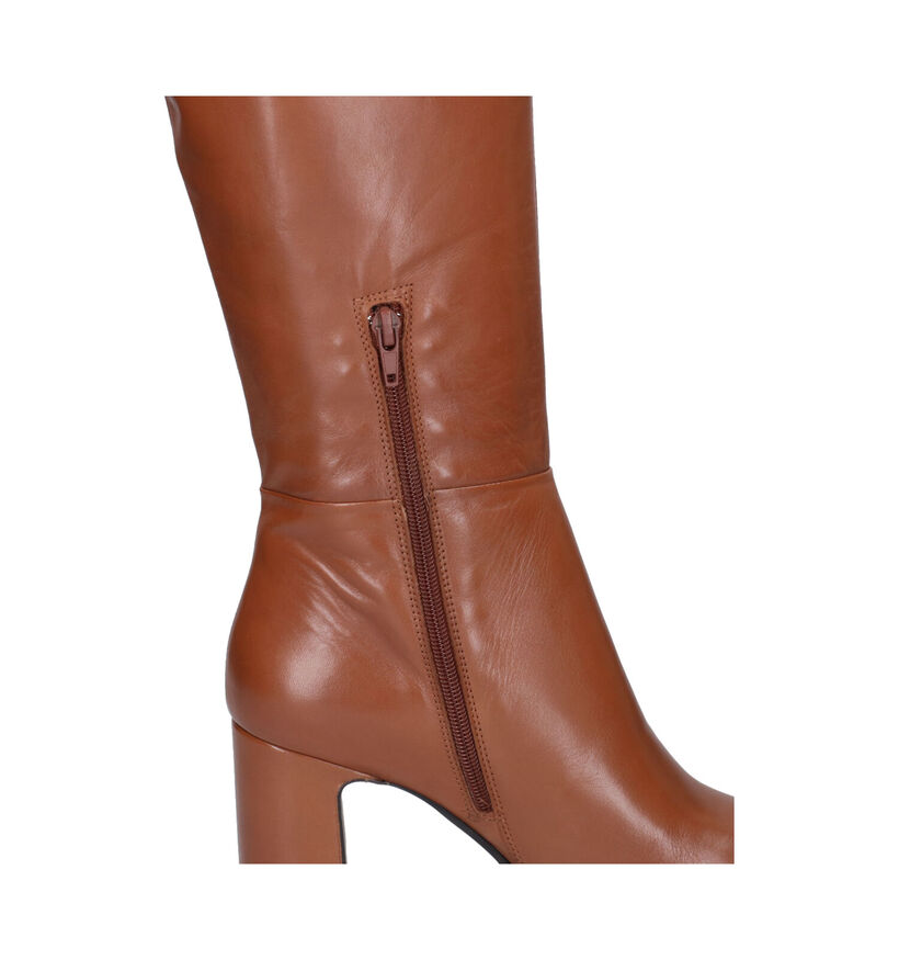 Duee Bottes hautes en Cognac pour femmes (303433)