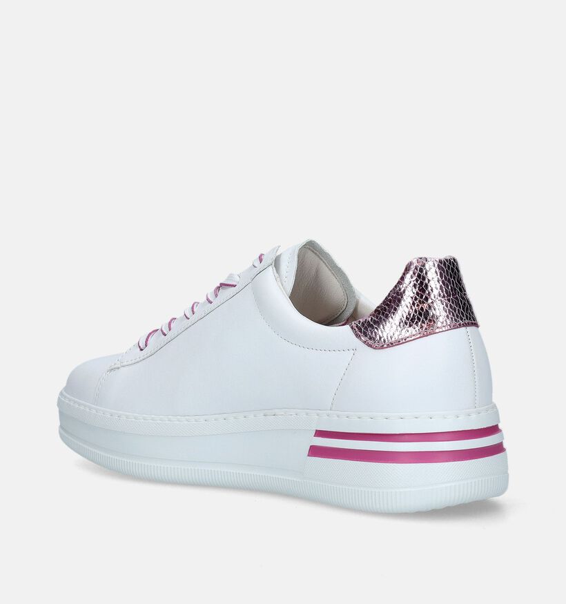 Gabor OptiFit Witte Sneakers voor dames (336152) - geschikt voor steunzolen