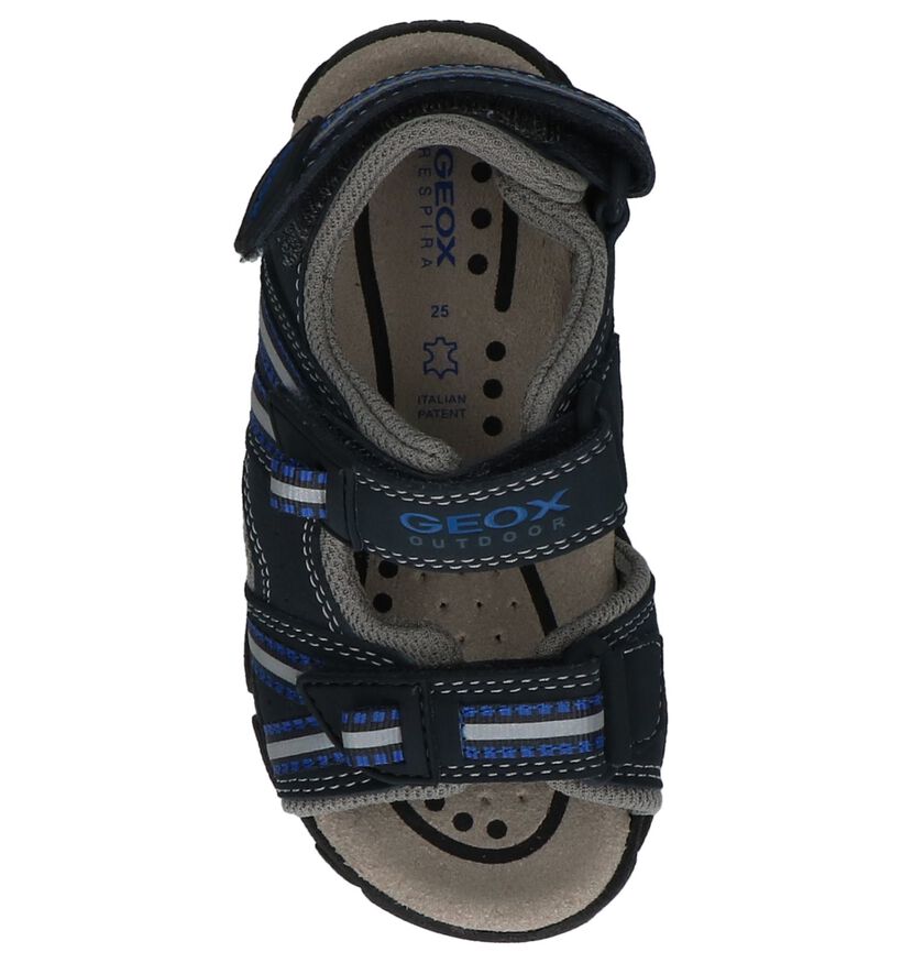 Geox Donkerblauwe Sandalen in stof (213174)