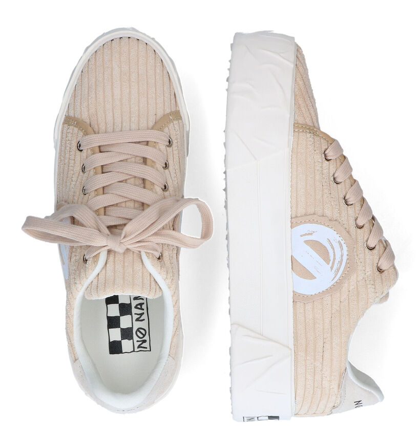 No Name Kraft Baskets en Beige pour femmes (316094) - pour semelles orthop&eacute;diques