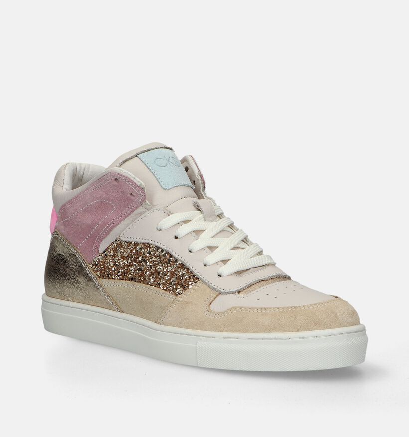 CKS Chantalle Gouden Hoge sneakers voor dames (341149)