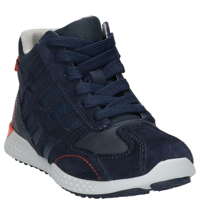 Respira Chaussures hautes en Bleu foncé pour garçons (273259) - pour semelles orthopédiques