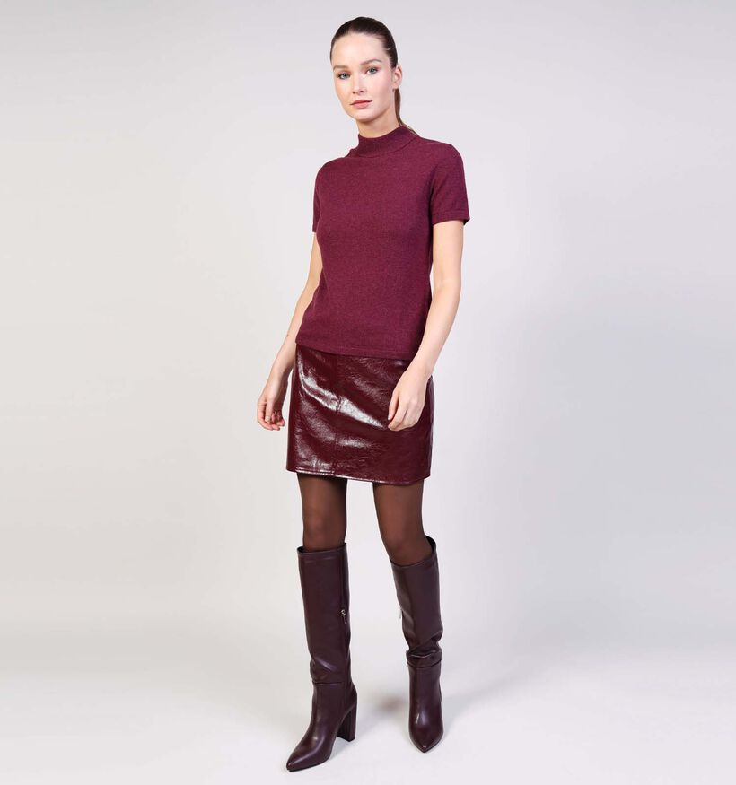 Mexx Silene Cashmere Bordeaux T-shirt voor dames (362298)