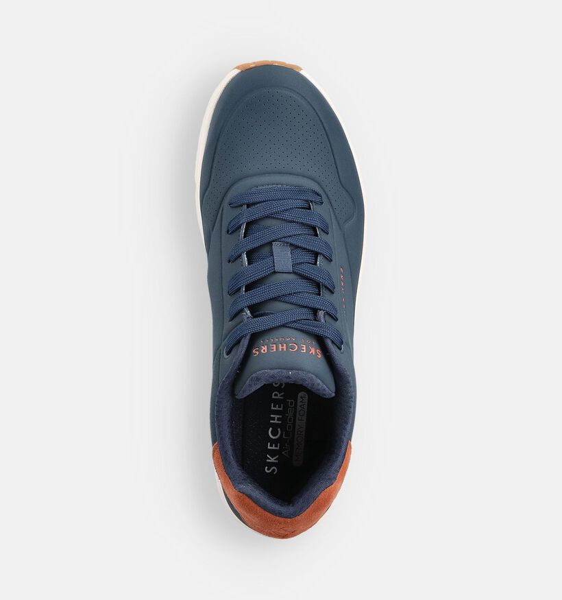 Skechers Uno Suited On Air Blauwe Sneakers voor heren (366489) - geschikt voor steunzolen