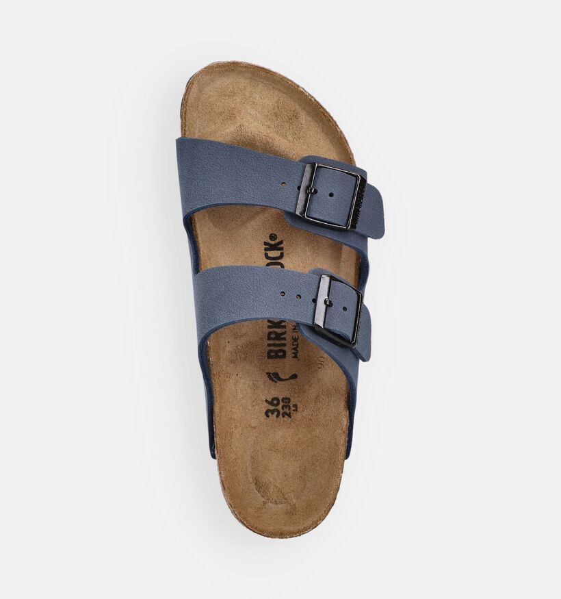 Birkenstock Arizona Blauwe Slippers voor jongens, meisjes (368290)