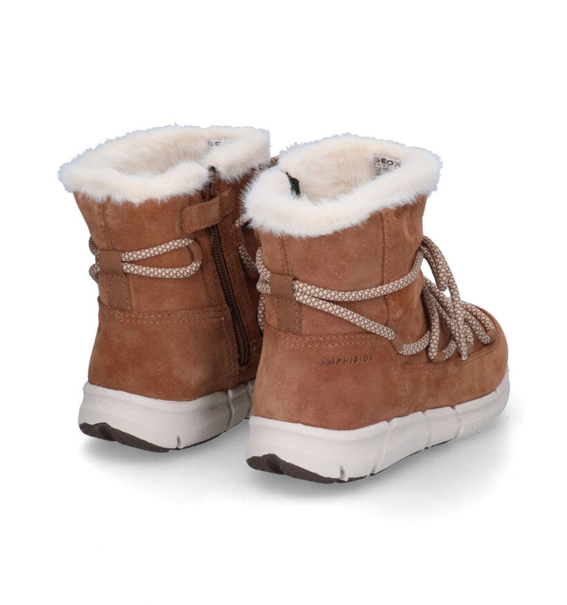 Geox Flexyper Cognac Snowboots voor meisjes (317647) - geschikt voor steunzolen