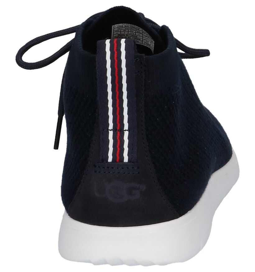 Donkerblauwe Hoge Sportieve Sneakers UGG Freamon Hyperweave in stof (210326)