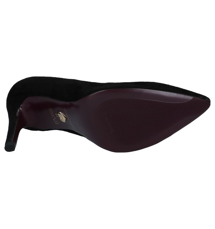 Tamaris Heart & Sole Zwarte Pumps in velours (226753)