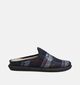 River Woods Elias Pantoufles en Gris/Bleu pour hommes (381219) - pour semelles orthop&eacute;diques