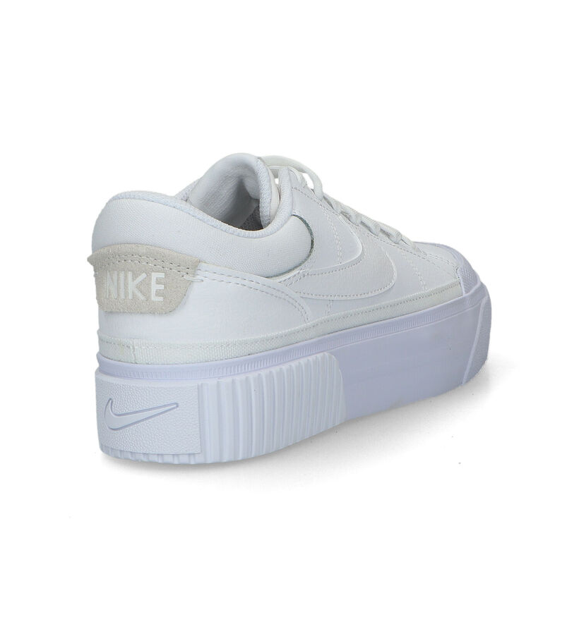 Nike Court Legacy Lift Witte Platform Sneakers voor dames (324637)