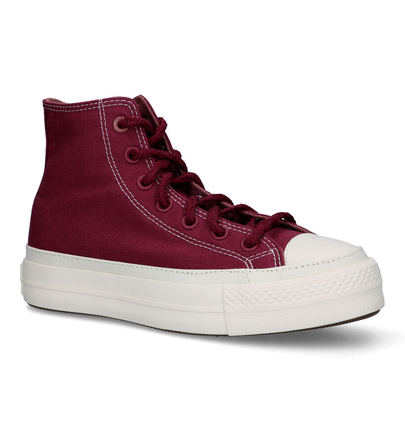 Converse CT AS Lift Platform Workwear Baskets en Bordeaux pour femmes (320391)