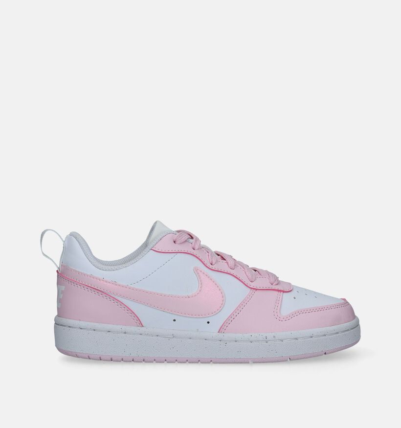 Nike Court Borough LOW Baskets en Rose pour filles (350498)