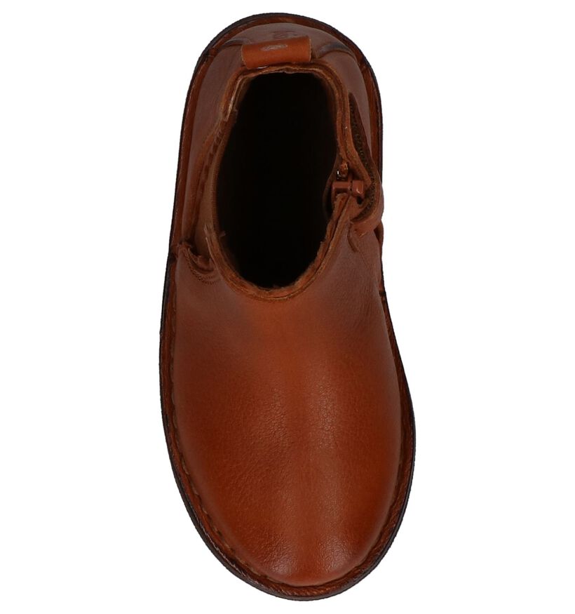 Bisgaard Cognac Geklede Boots in leer (230731)