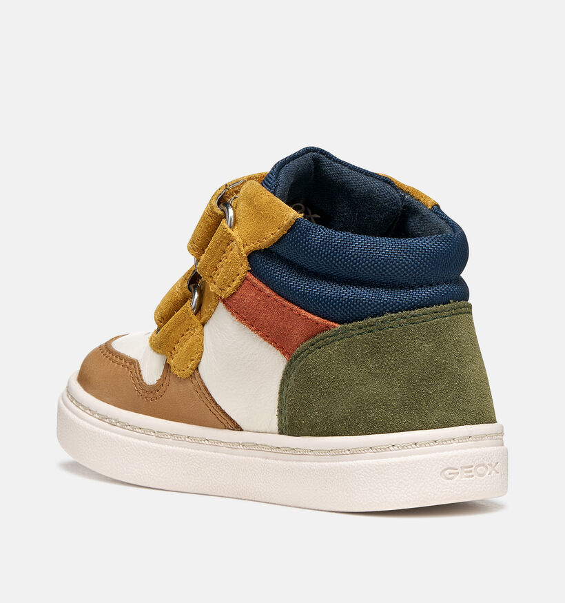 Geox Nashik Witte/Multi Babysneakers voor jongens (376220) - geschikt voor steunzolen