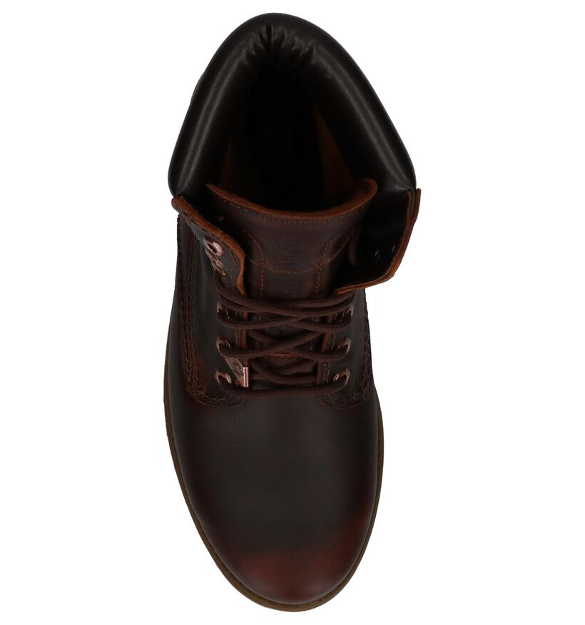 Donker Bruine Boots Panama Jack in leer (230166)