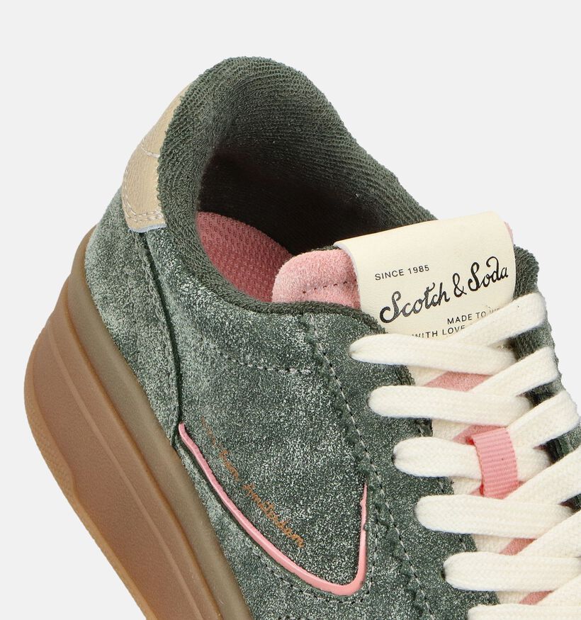 Scotch & Soda Minny Groene Sneakers voor dames (359420) - geschikt voor steunzolen