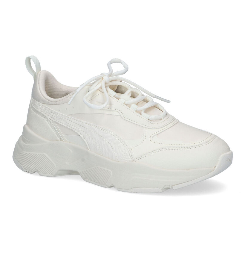 Puma Cassia SL Ecru Sneakers voor dames (318660) - geschikt voor steunzolen