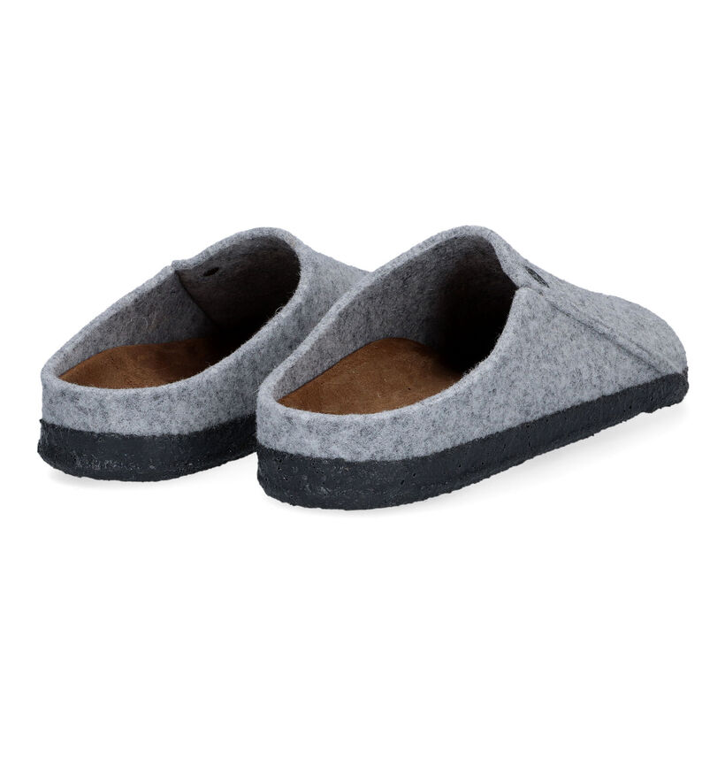 Birkenstock Zermatt Grijze Pantoffels voor dames (330661)