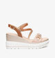 NeroGiardini Cognac Sandalen met Sleehak voor dames (370719)