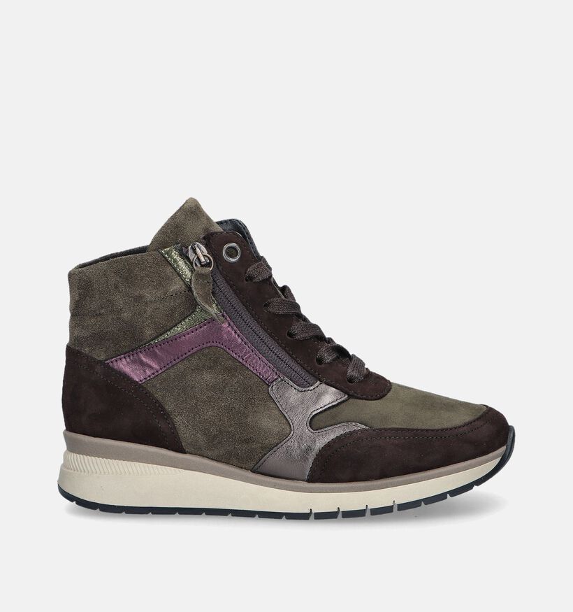 Gabor OptiFit Kaki Hoge sneakers voor dames (344809) - geschikt voor steunzolen