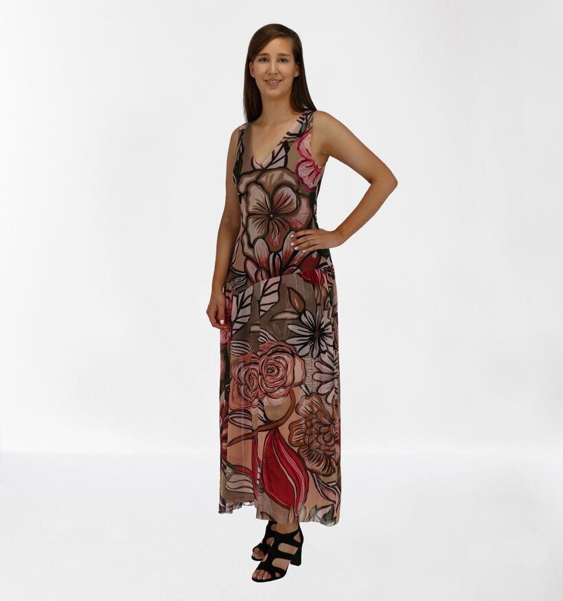 Giorgia & Johns Robe Longue en Multicolore (277209)