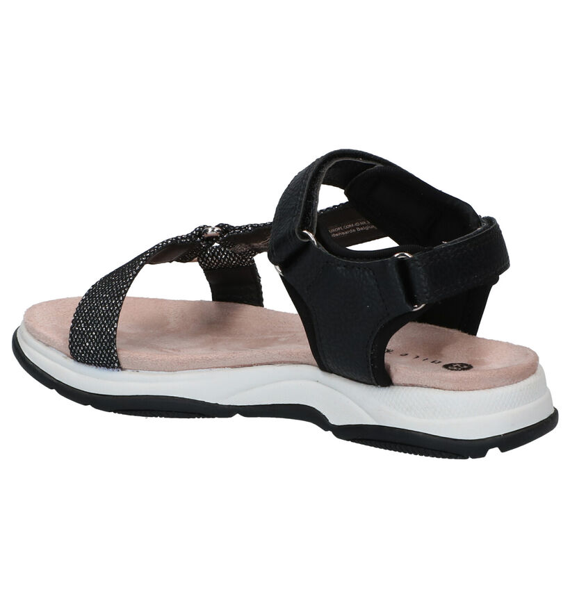 Milo & Mila Zwarte Sandalen voor meisjes (289866)