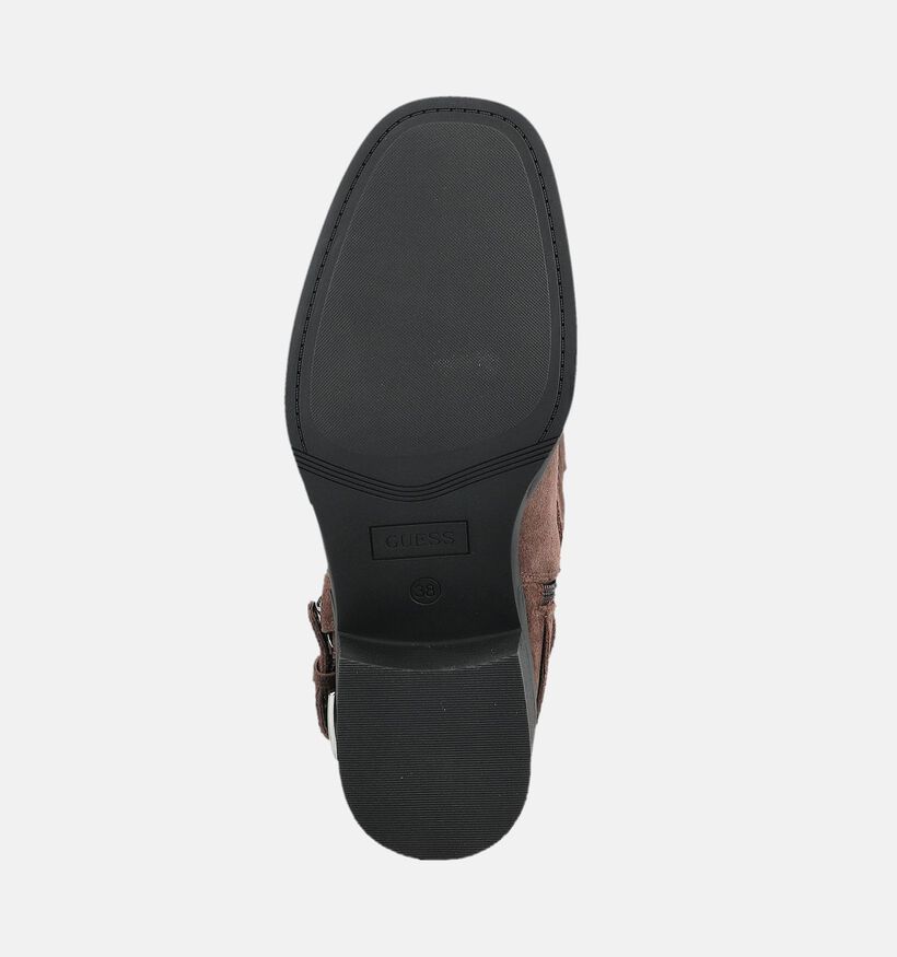 Guess Matley Bruine Laarzen met Lage Hak voor dames (375746)