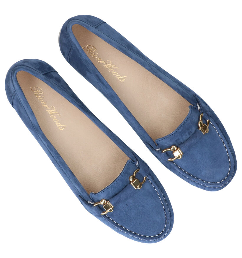 River Woods Mocassins en Bleu foncé en daim (289206)