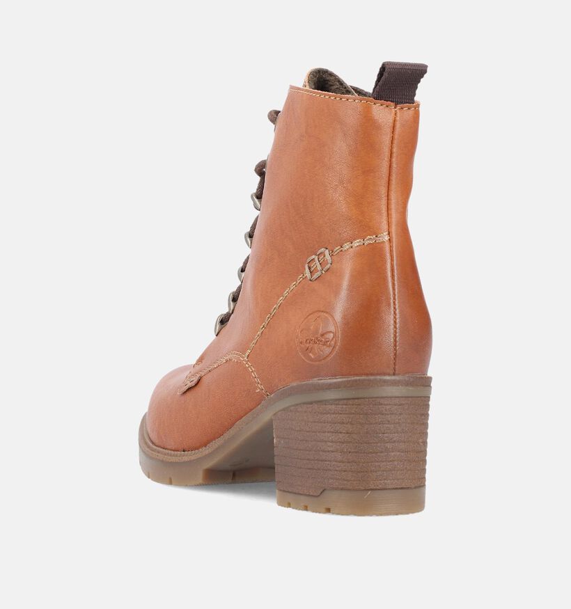 Rieker Bottines à lacets en Cognac pour femmes (347438)