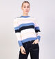 JDY Dinea Blauwe/Witte Trui met Strepenprint voor dames (359867)
