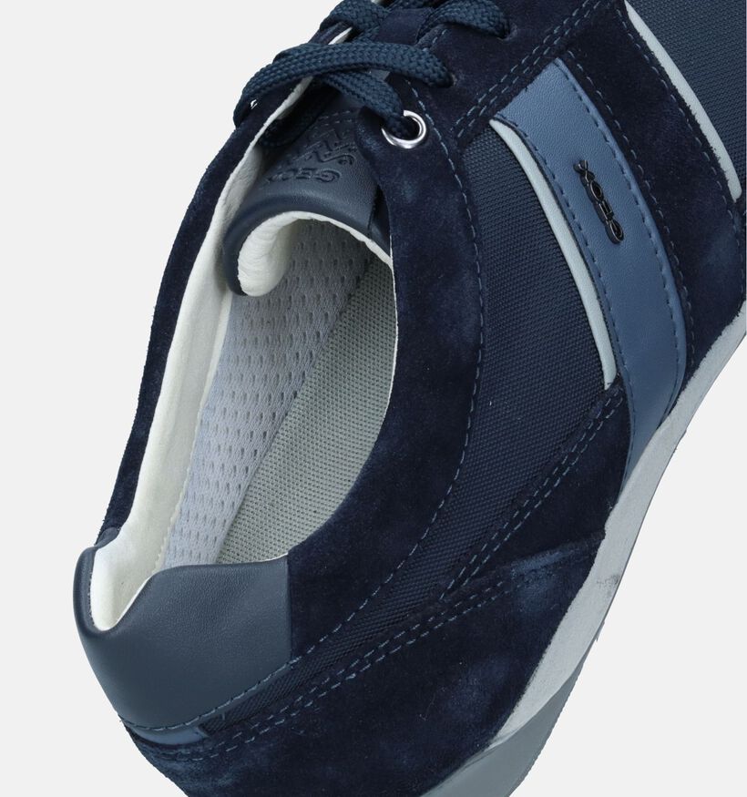 Geox Wells Chaussures à lacets en Bleu pour hommes (317555) - pour semelles orthopédiques