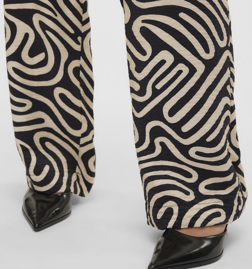 Vero Moda Vigdis Pantalon Large en Noir pour femmes (352138)