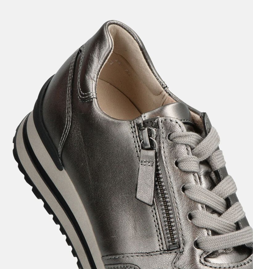 Gabor Chaussures à lacets en Argent pour femmes (360314) - pour semelles orthopédiques