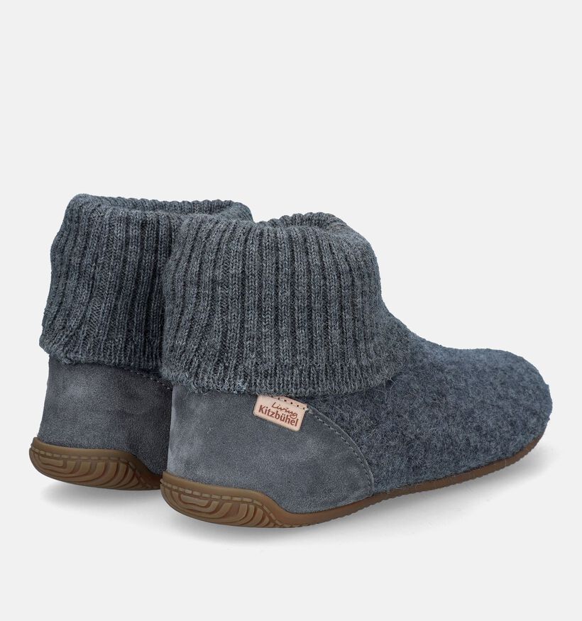 Living Kitzbühel Blauwe Hoge pantoffels voor dames (332438)