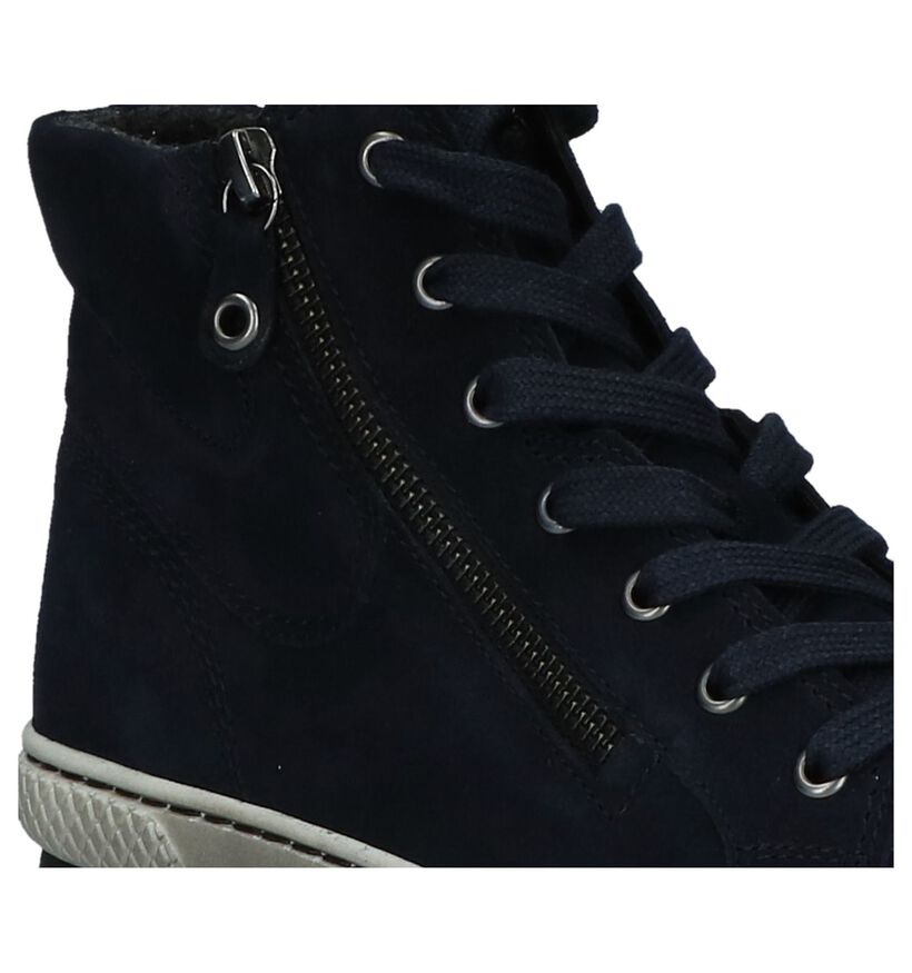 Gabor Baskets hautes en Bleu foncé en daim (222768)
