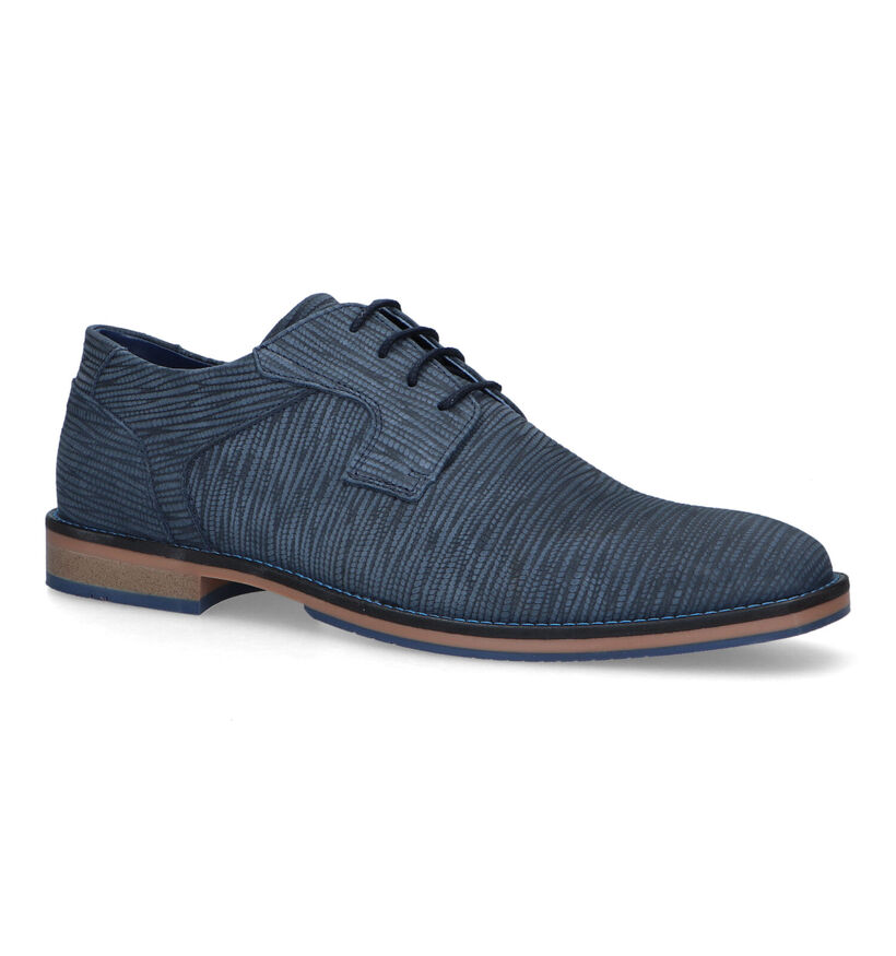 Bullboxer Chaussures classiques en Bleu pour hommes (331811) - pour semelles orthopédiques