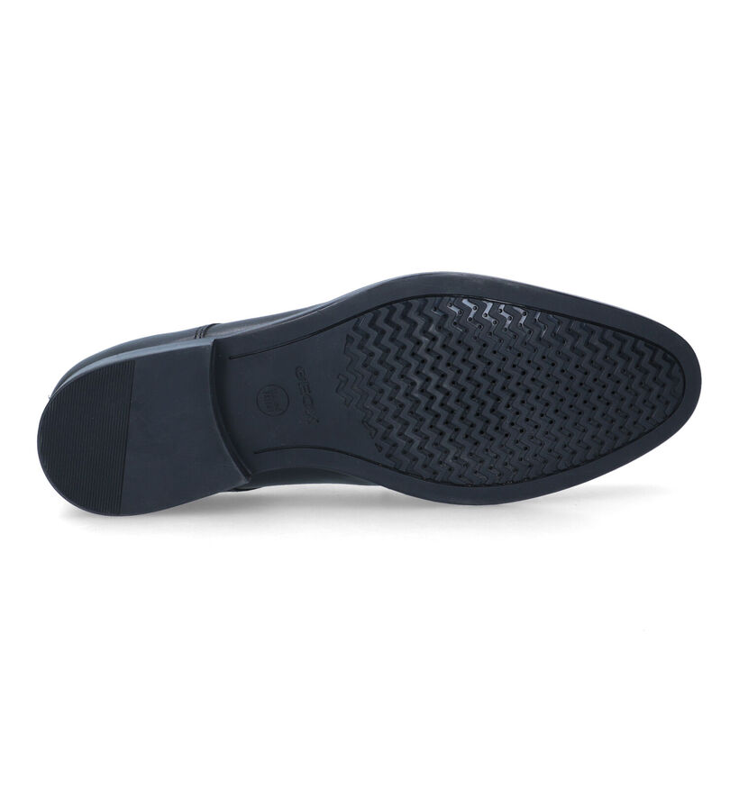 Geox Hampstead Zwarte Geklede Veterschoenen in leer (326718)