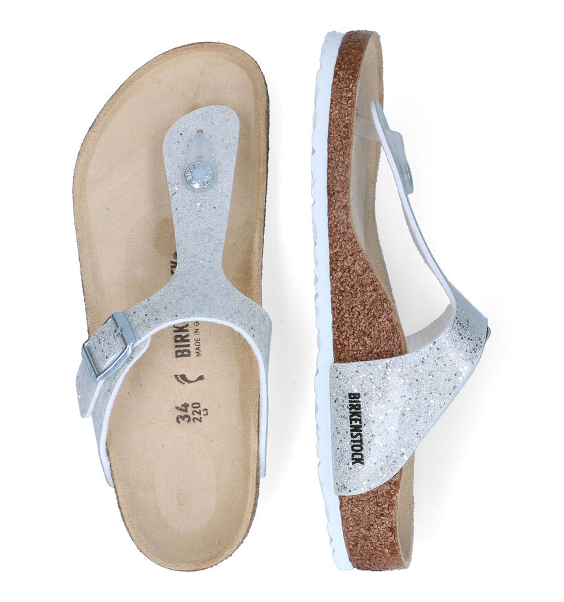 Birkenstock Gizeh Nu-pieds en Blanc pour filles (352248)