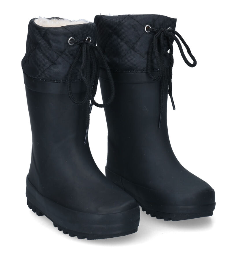 Xplor Rainboot Collar Fur Zwarte Regenlaarzen voor jongens, meisjes (326387) - geschikt voor steunzolen